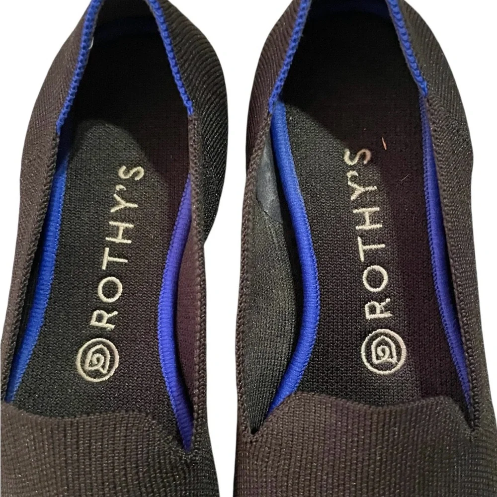 Rothy's Women's Black and‎ Blue Flats